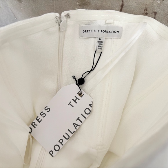 Dress the Population Chloe Illusion Inset Strapless Mini Dress - Picture 4 of 6